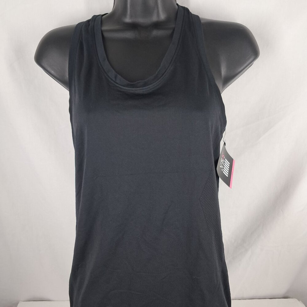 NWTs VSX Sport Victoria's Secret Athletic Large Black Racerback Seamless Tank To